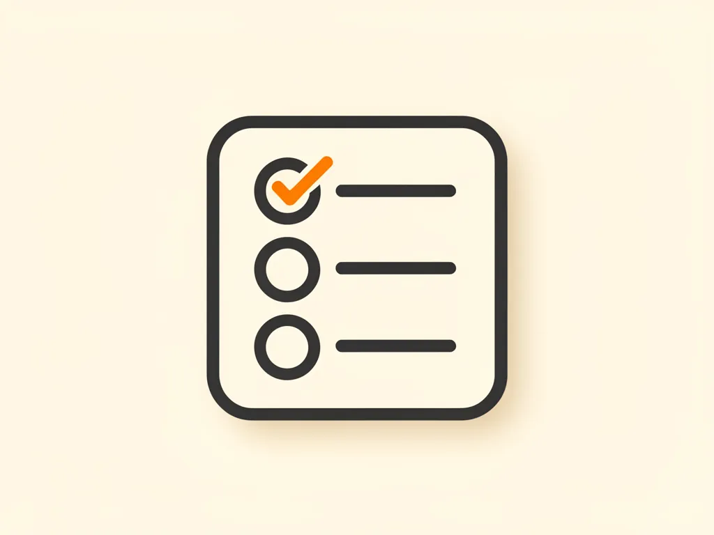 Illustration of a quiz card with a checked answer