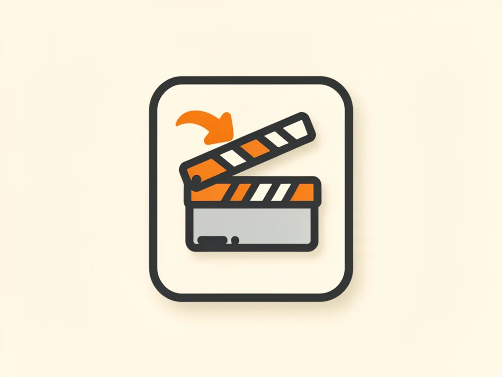 Illustration of a document turning into a film clapperboard